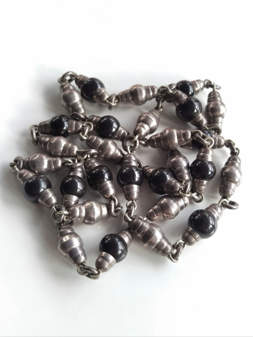 Vintage 1940s Taxco Beaded Necklace